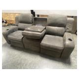 Power Reclining Upholstered Sofa with USB Ports