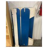 Children's Wood Picnic Table - Blue & White