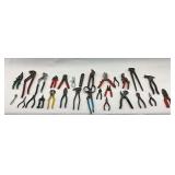 Large Lot of Various Pliers, Cutters, and Hand Tools