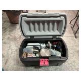 Camping Gear in Storage Container