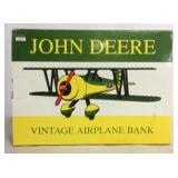 John Deere vintage airplane bank