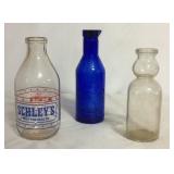 3 Rare Milk Bottles
