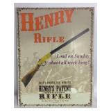 Metal Henry Rifle Sign