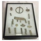 Relics from Fort Custer in case