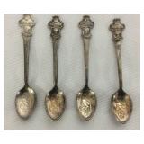 Set of 4 vintage Rolex spoons
