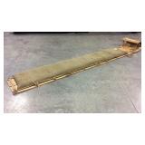 Vintage padded 10 ft tobaggon