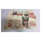 Lot of 10 canvas shot bags