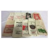 Lot of 10 canvas shot bags