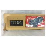Vintage Coca-Cola wall clock & thermometer