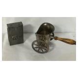 2 silverplate cigarette holders