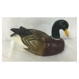Hand painted wood duck