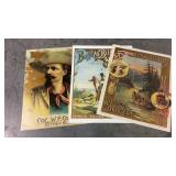 3 Buffalo Bill Advertising Posters