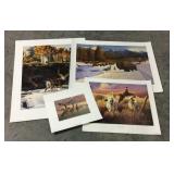4 Wayne Dowdy signed & numbered prints
