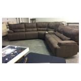 6 pc fabric Power Recline sectional sofa