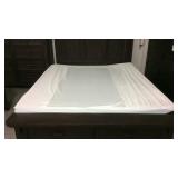 Queen size memory foam mattress topper