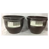 2 plastic Southern Patio planters