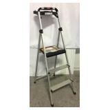 3 step folding aluminum project stool