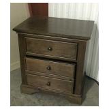 2 drawer powered nightstand