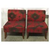 2 padded Upholstered chairs