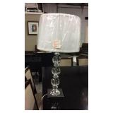 1 crystal & chrome table lamp