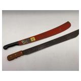 Pair of Machetes - El Tigre Red Machete
