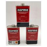 Three Cans of Norma Smokeless Powder