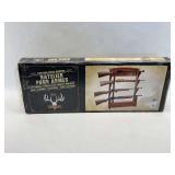 Redhead Gun Rack - Brown Cherry Finish - Holds Rifles & Shotguns