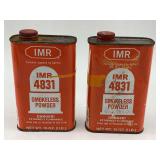 Two Cans of IMR 4831 Smokeless Powder