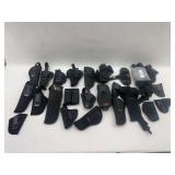 Assorted Black Holsters: Uncle Mikes, Bianchi, Ruger, and More