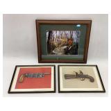 Framed Wildlife and Gun Prints