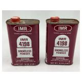 Two Cans of IMR 4198 Smokeless Powder