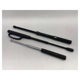 Lot of Three Expandable Batons: Chicago Batons, Monadnock Defender, and Galls