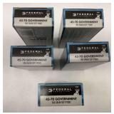 Federal .45-70 Government Ammunition - 300 Grain Soft Point - 5 Boxes