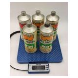 Lot of 5 Winchester Western Ball Powder 231 Smokeless Propellant Cans