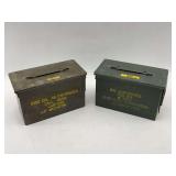 Two Military Ammo Cans