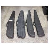 Lot of Four Hard Plastic Gun Cases