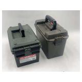 Pair of Plastic Ammo Storage Cans