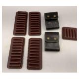Lot of Leather Ammunition Holders and Pouches