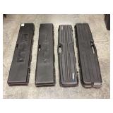 Lot of 4 Hard Shell Gun Cases