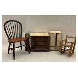 Vintage Doll Furniture & Accessories lot