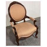 Victorian Carved Mahogany Armchair