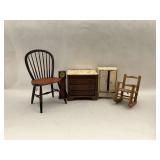 Vintage Doll Furniture & Accessories lot