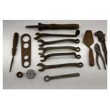 Group of Ford Wrenches and Additional Tools
