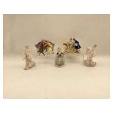 Group of Five Honri Japan Porcelain Figurines