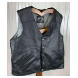 California Leather Creations Motorcycle Vest Size XL