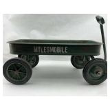 Vintage Mylesmobile Green Metal Wagon
