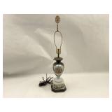 Floral Ceramic Table Lamp - 34' Tall