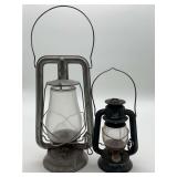 Vintage Dietz Oil Lantern Pair w/Eagle Logo