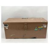 Large Metal Job Site Tool Storage Chest
