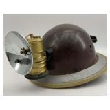 Vintage Fibre-Metal Miner's Carbide Lamp Hat